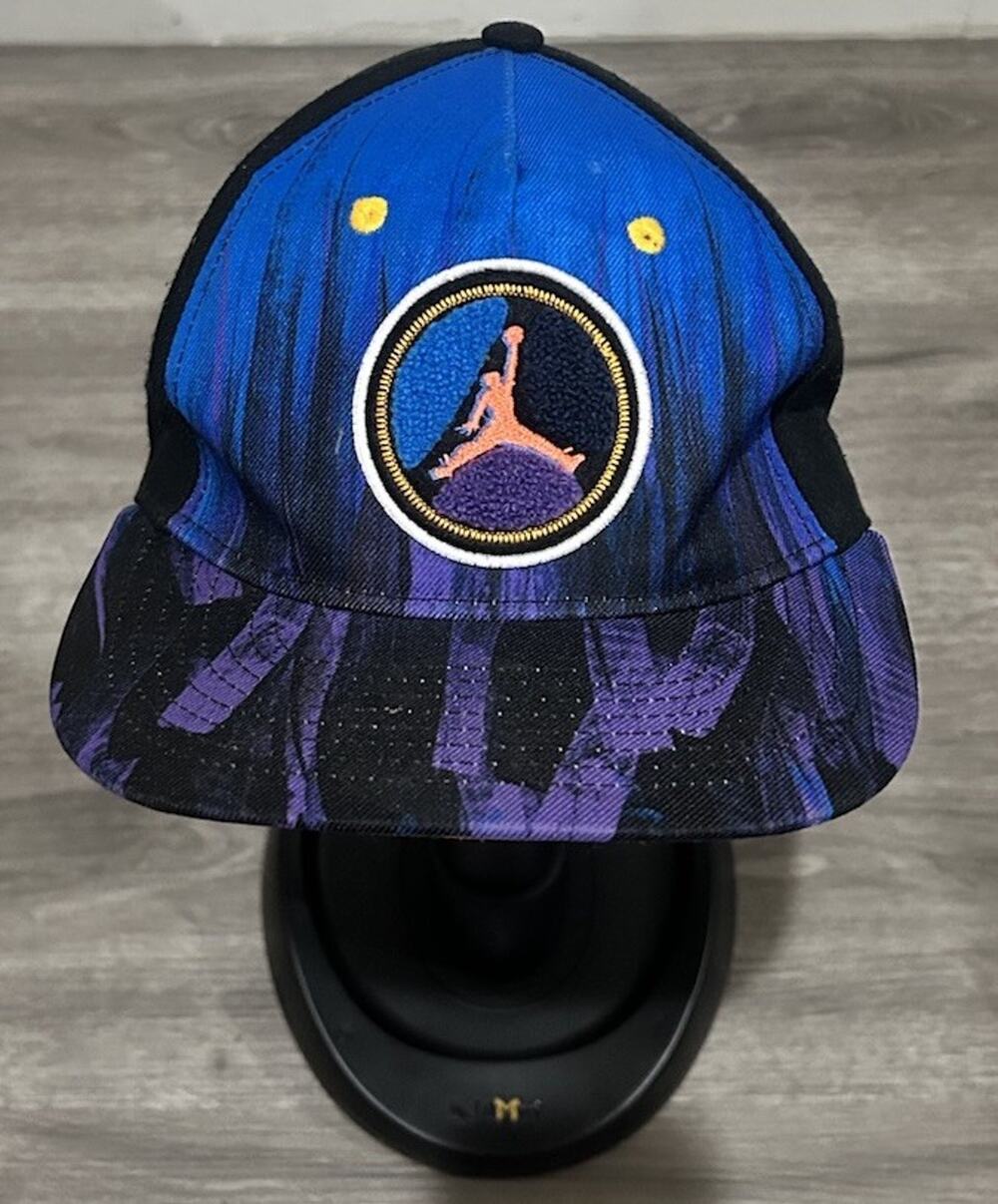 MICHAEL AIR JORDAN Jumpman Retro 8 Aqua Adjustable Snapback Hat Cap YOUTH SIZE